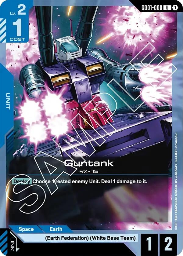 Image for Guntank (GD01-008) (Newtype Rising) (GD01) - Gundam Card Game