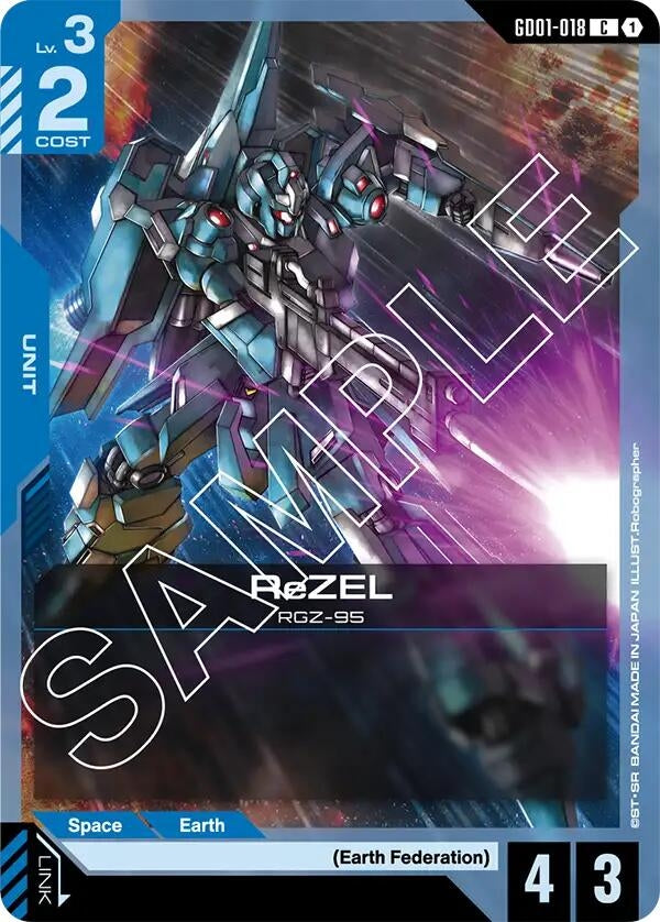 Image for ReZEL (GD01-018) (Newtype Rising) (GD01) - Gundam Card Game