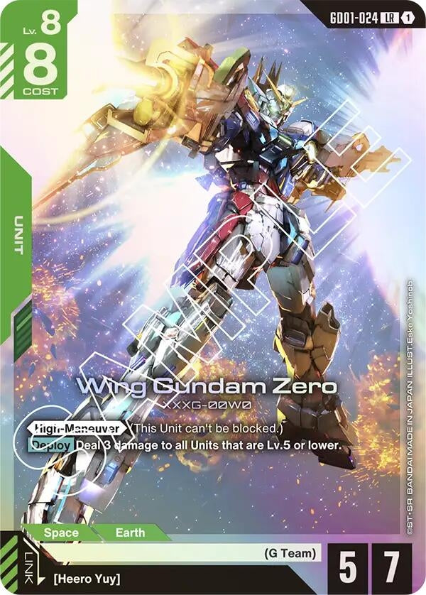 Image for Wing Gundam Zero (GD01-024) (Newtype Rising) (GD01) - Gundam Card Game