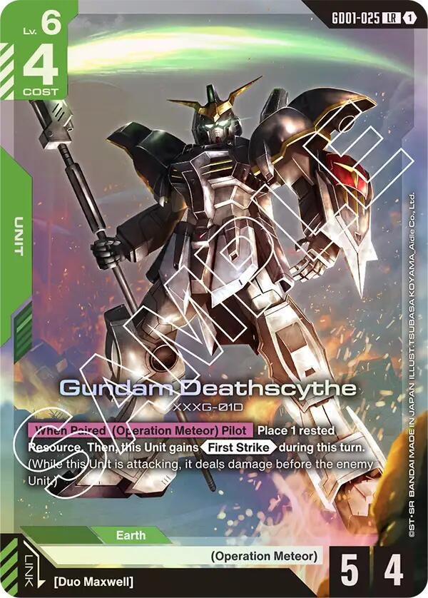 Image for Gundam Deathscythe (GD01-025) (GD01-025) (Newtype Rising) (GD01) - Gundam Card Game