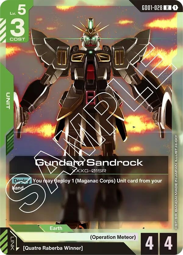 Gundam Sandrock (GD01-028) (Newtype Rising)