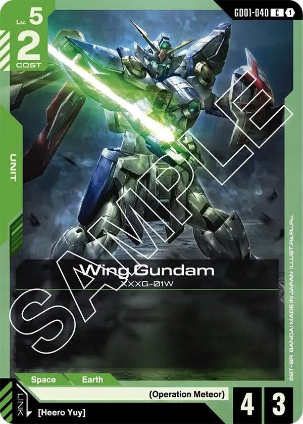 Image for Wing Gundam (GD01-040) (GD01-040) (Newtype Rising) (GD01) - Gundam Card Game
