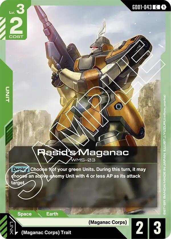 Image for Rasid's Maganac (GD01-043) (Newtype Rising) (GD01) - Gundam Card Game