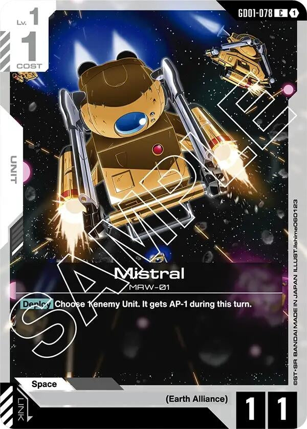 Image for Mistral (GD01-078) (Newtype Rising) (GD01) - Gundam Card Game