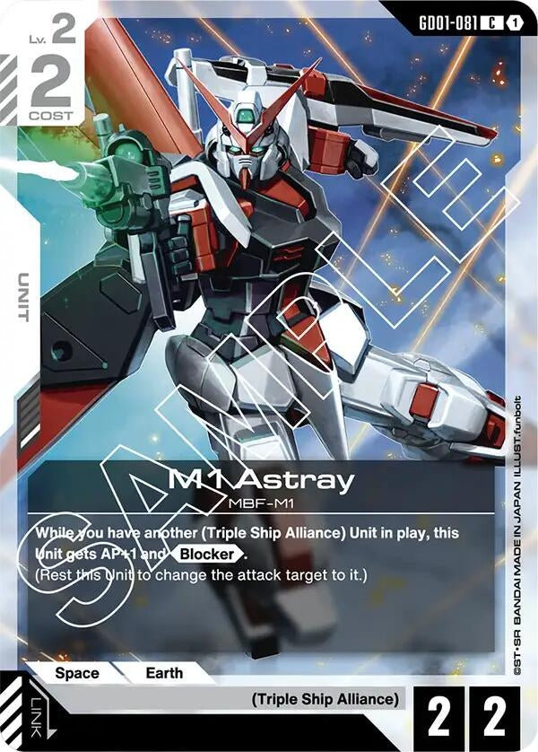 Image for M1 Astray (GD01-081) (Newtype Rising) (GD01) - Gundam Card Game