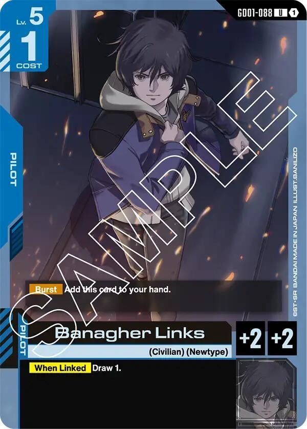 Image for Banagher Links (GD01-088) (Newtype Rising) (GD01) - Gundam Card Game