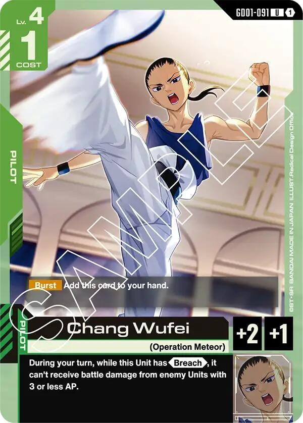 Image for Chang Wufei (GD01-091) (Newtype Rising) (GD01) - Gundam Card Game