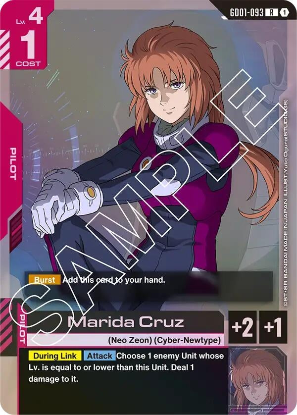 Image for Marida Cruz (GD01-093) (Newtype Rising) (GD01) - Gundam Card Game
