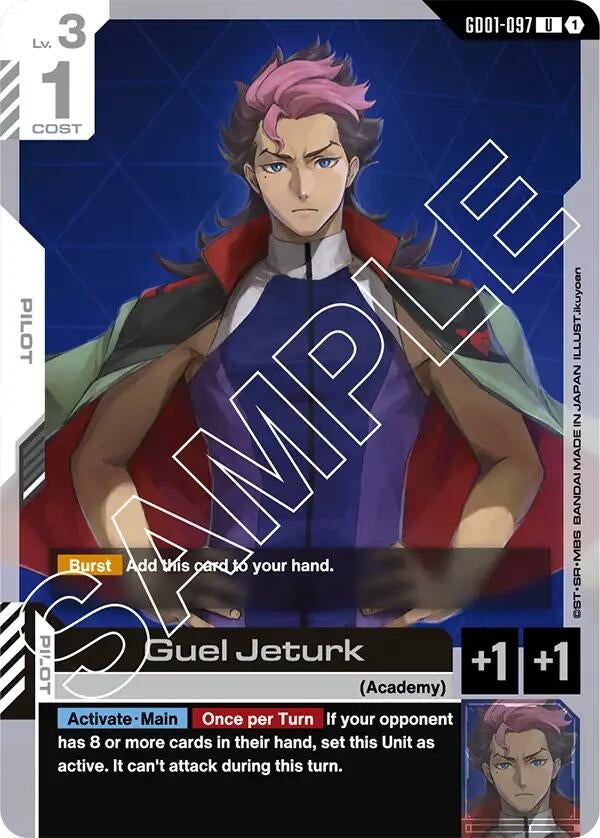Image for Guel Jeturk (GD01-097) (Newtype Rising) (GD01) - Gundam Card Game