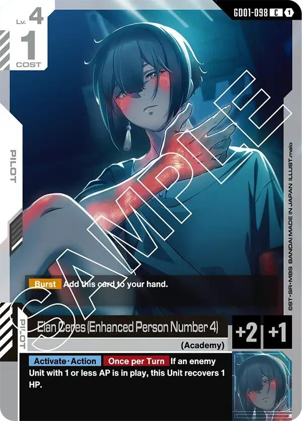 Image for Elan Ceres (Enhanced Person Number 4) (GD01-098) (Newtype Rising) (GD01) - Gundam Card Game