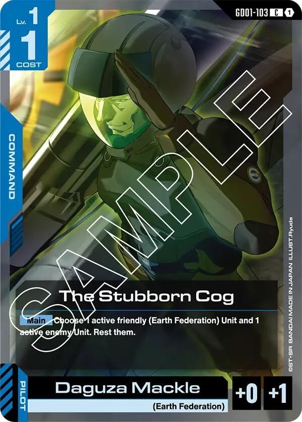 Image for The Stubborn Cog (GD01-103) (Newtype Rising) (GD01) - Gundam Card Game