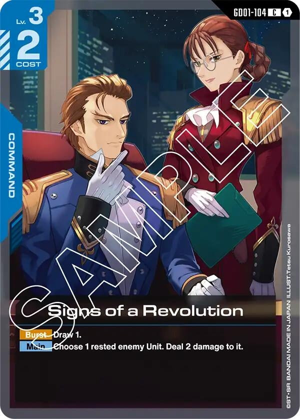 Image for Signs of a Revolution (GD01-104) (Newtype Rising) (GD01) - Gundam Card Game