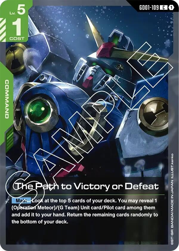 Image for The Path to Victory or Defeat (GD01-109) (Newtype Rising) (GD01) - Gundam Card Game