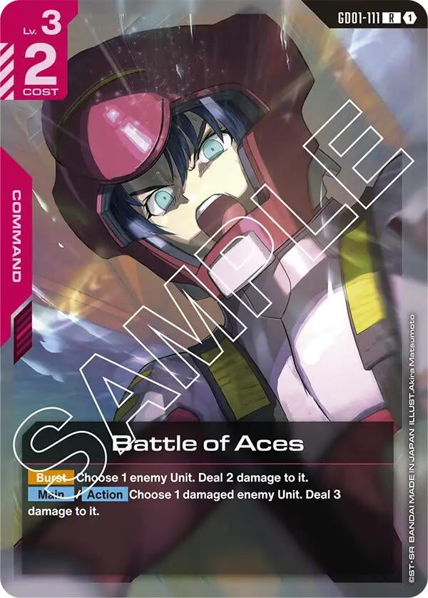 Image for Battle of Aces (GD01-111) (Newtype Rising) (GD01) - Gundam Card Game
