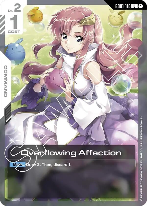 Image for Overflowing Affection (GD01-118) (Newtype Rising) (GD01) - Gundam Card Game