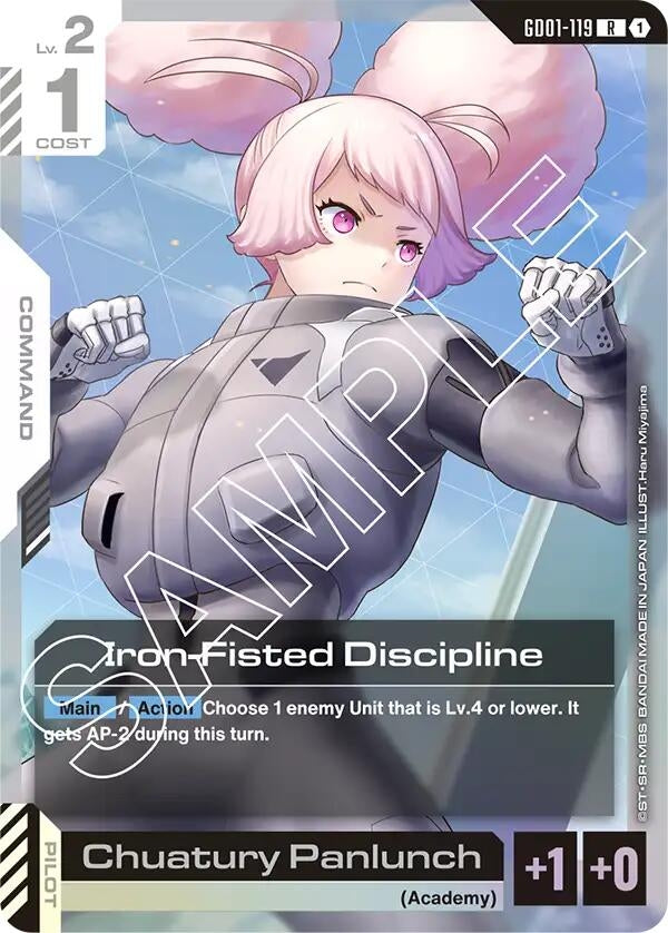 Image for Iron-Fisted Discipline (GD01-119) (Newtype Rising) (GD01) - Gundam Card Game