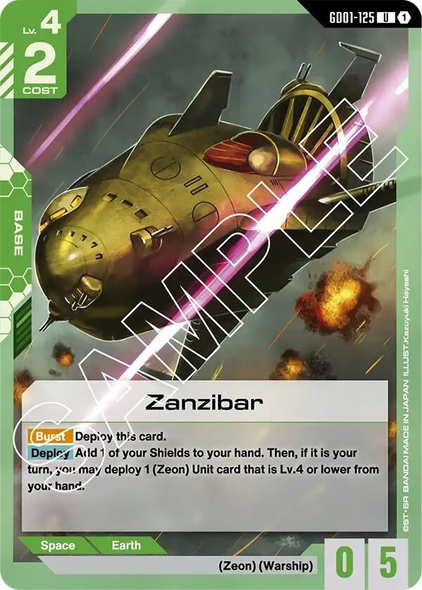 Image for Zanzibar (GD01-125) (Newtype Rising) (GD01) - Gundam Card Game