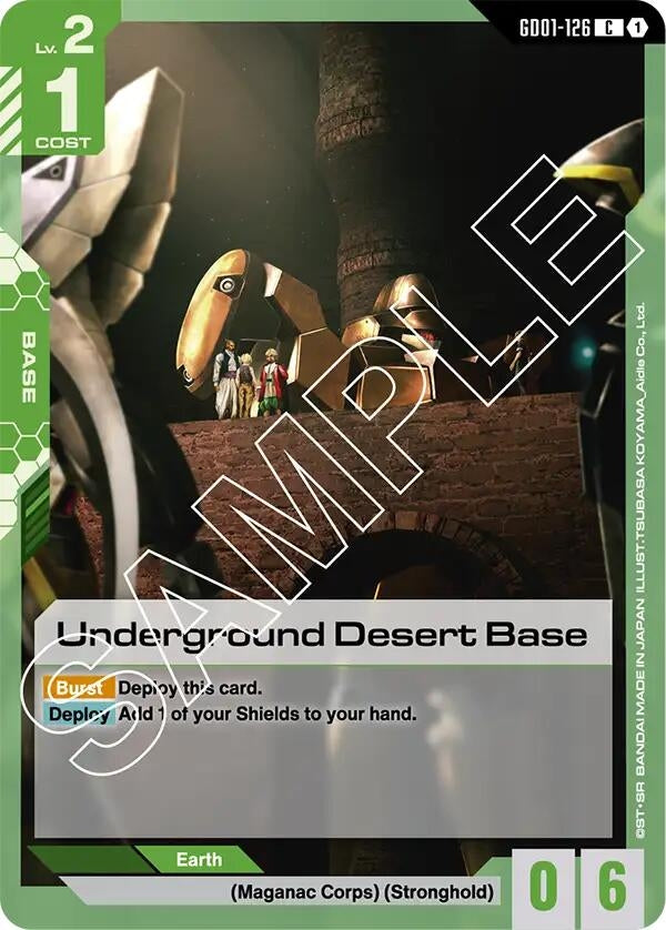 Image for Underground Desert Base (GD01-126) (Newtype Rising) (GD01) - Gundam Card Game