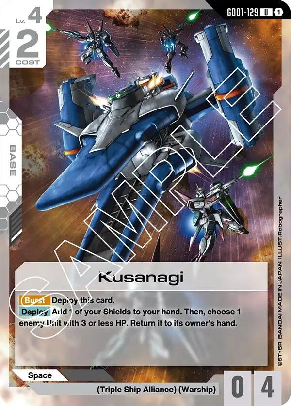 Image for Kusanagi (GD01-129) (Newtype Rising) (GD01) - Gundam Card Game