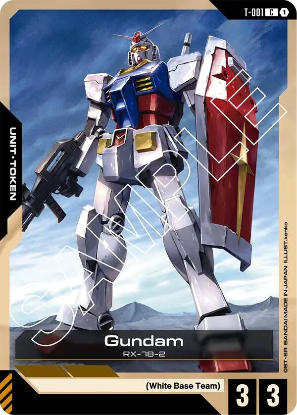 Image for Gundam (T-001) Token (T-001) (Newtype Rising) (GD01) - Gundam Card Game