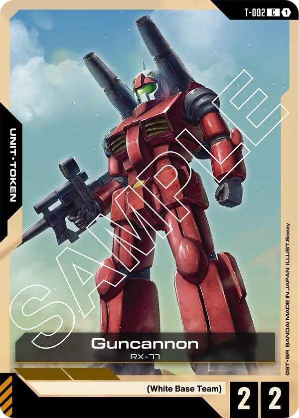 Image for Guncannon (T-002) Token (T-002) (Newtype Rising) (GD01) - Gundam Card Game
