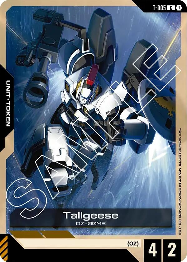 Image for Tallgeese (T-005) Token (T-005) (Newtype Rising) (GD01) - Gundam Card Game