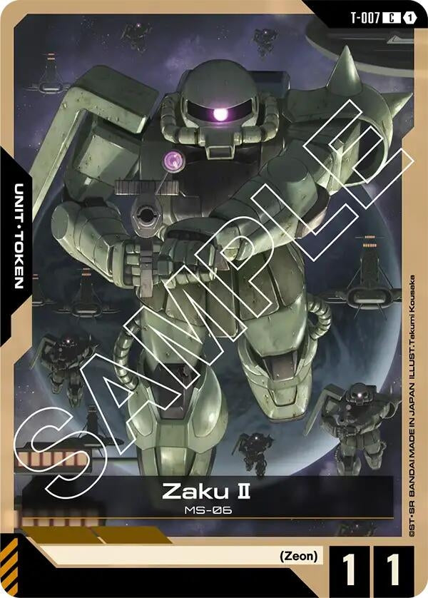 Image for Zaku II (T-007) Token (T-007) (Newtype Rising) (GD01) - Gundam Card Game