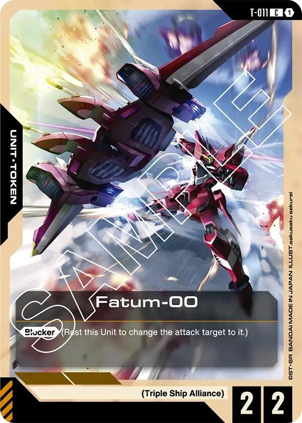 Image for Fatum-00 (T-011) Token (T-011) (Newtype Rising) (GD01) - Gundam Card Game