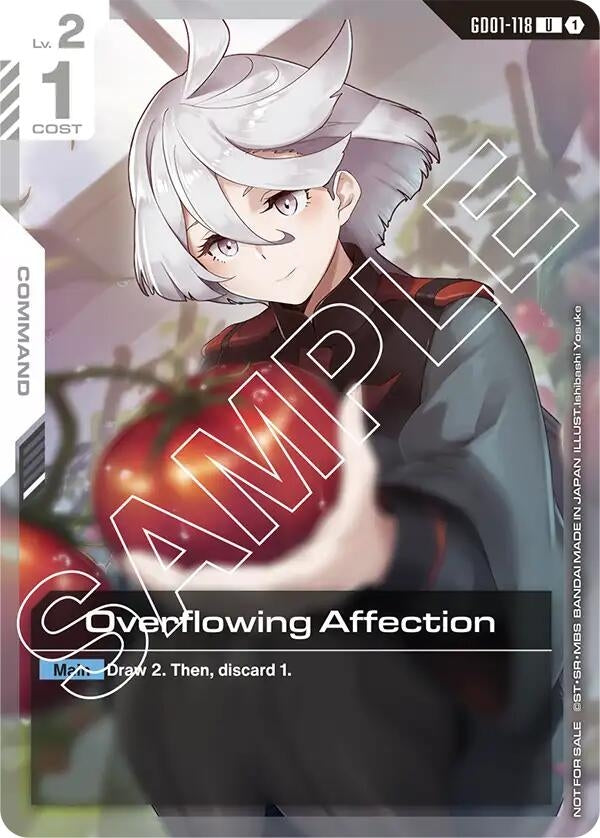 Image for Overflowing Affection (Newtype Challenge 2025 Mission 1) (GD01-118) (Gundam Promotional Cards) (GCG-PR) - Gundam Card Game