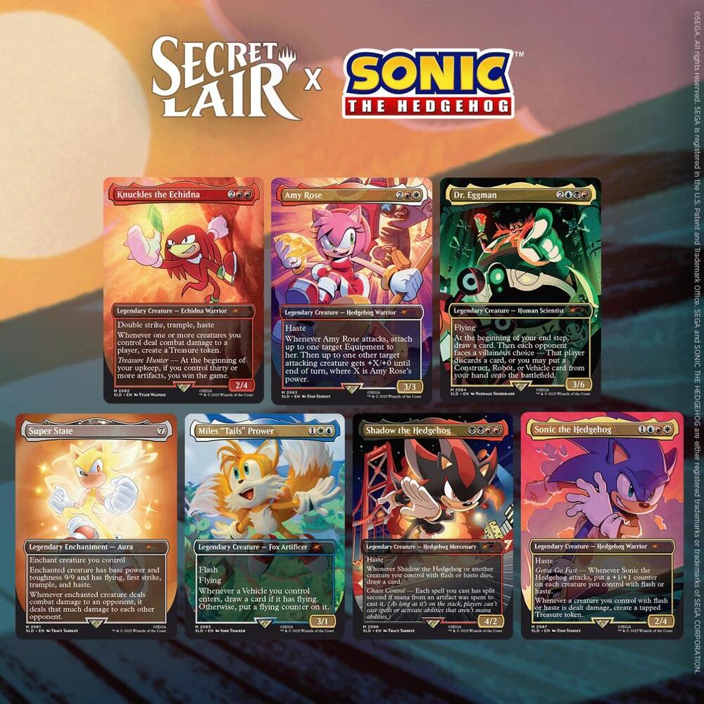Magic The Gathering | Secret Lair x Sonic the Hedgehog: Friends & Foes | Non-foil - PokeBox USA