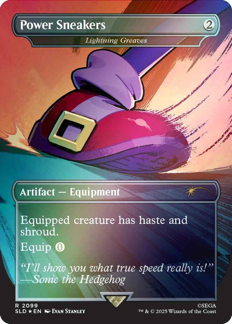 Power Sneakers - Lightning Greaves (Rainbow Foil) (2099) (Secret Lair Drop Series)