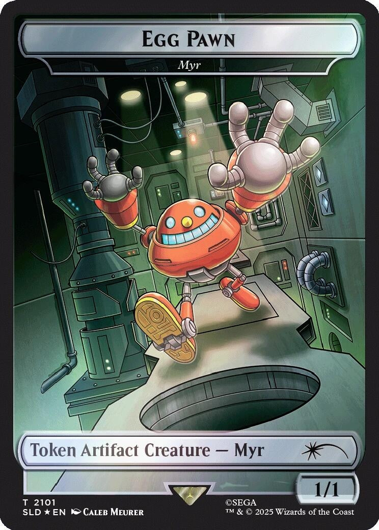 Egg Pawn - Myr Token (Rainbow Foil) (2101) (Secret Lair Drop Series)