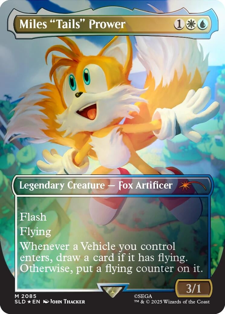 Miles "Tails" Prower (Rainbow Foil) (2085) (Secret Lair Drop Series)