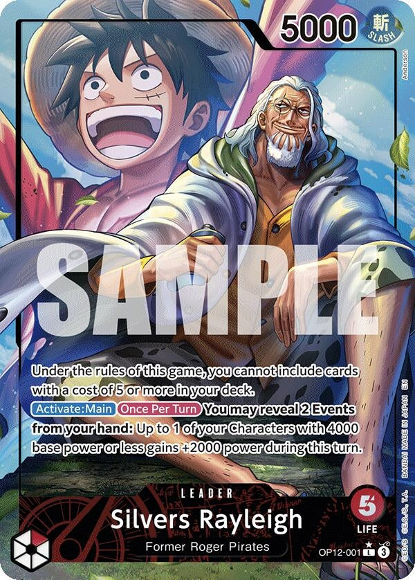 Image for Silvers Rayleigh (Alternate Art) (OP12-001) (Legacy of the Master) (OP12) - One Piece Card Game