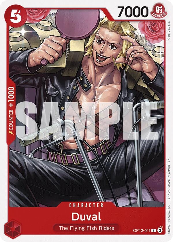 Image for Duval (OP12-011) (Legacy of the Master) (OP12) - One Piece Card Game