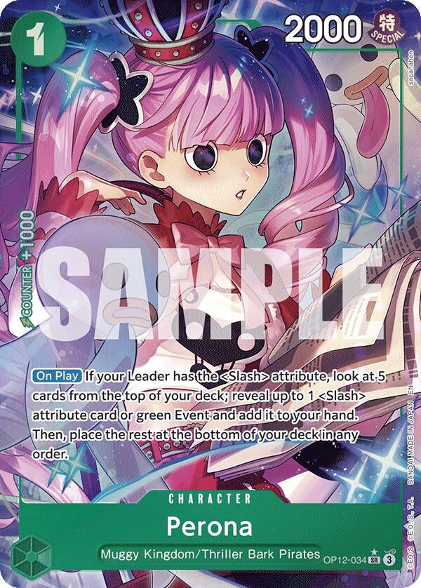 Image for Perona (Alternate Art) (OP12-034) (Legacy of the Master) (OP12) - One Piece Card Game