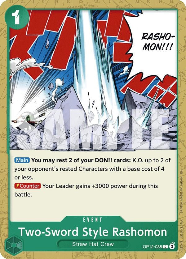 Image for Two-Sword Style Rashomon (OP12-038) (Legacy of the Master) (OP12) - One Piece Card Game