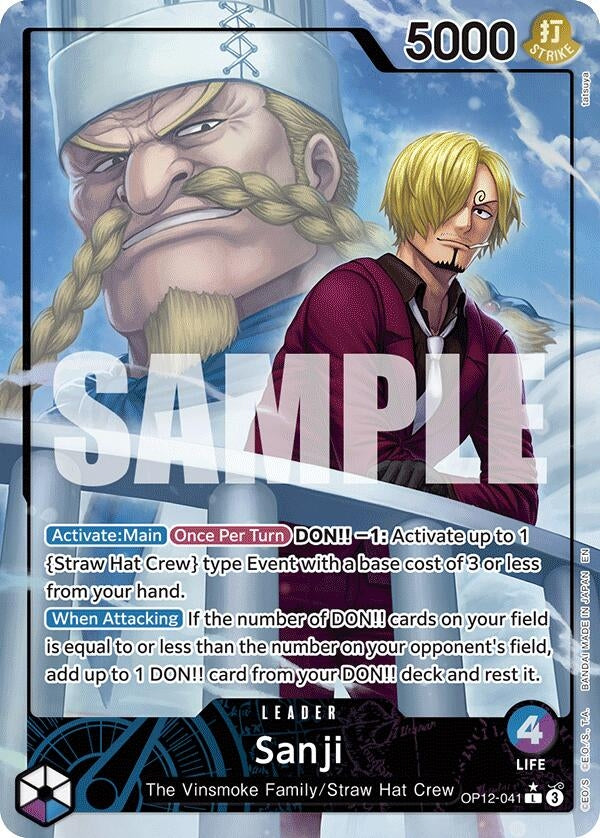 Image for Sanji (041) (Alternate Art) (OP12-041) (Legacy of the Master) (OP12) - One Piece Card Game
