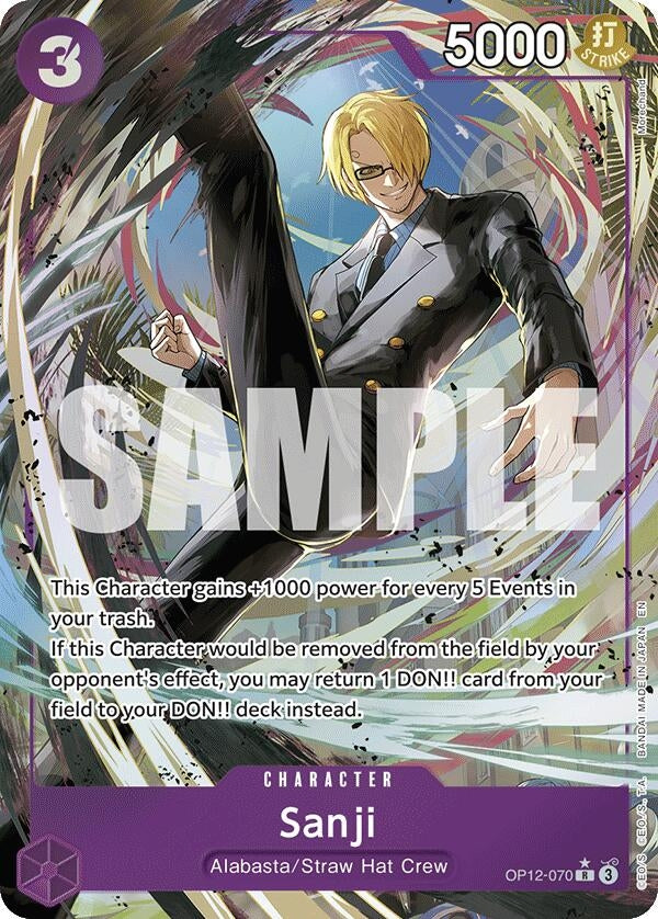 Image for Sanji (070) (Alternate Art) (OP12-070) (Legacy of the Master) (OP12) - One Piece Card Game