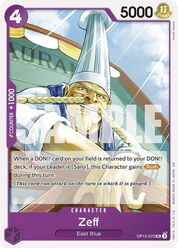 Image for Zeff (OP12-072) (Legacy of the Master) (OP12) - One Piece Card Game