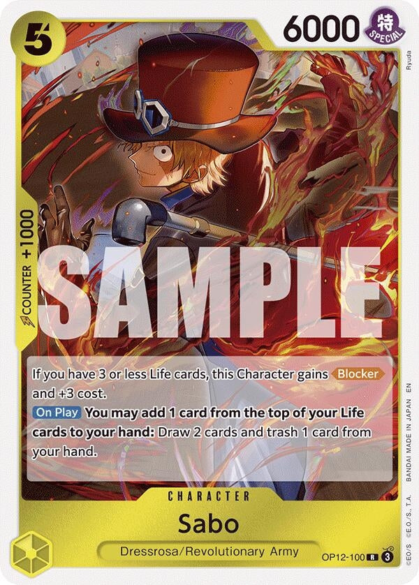 Image for Sabo (OP12-100) (Legacy of the Master) (OP12) - One Piece Card Game