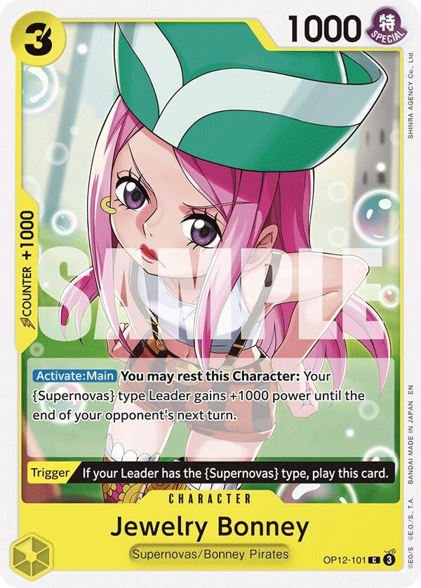 Image for Jewelry Bonney (101) (OP12-101) (Legacy of the Master) (OP12) - One Piece Card Game