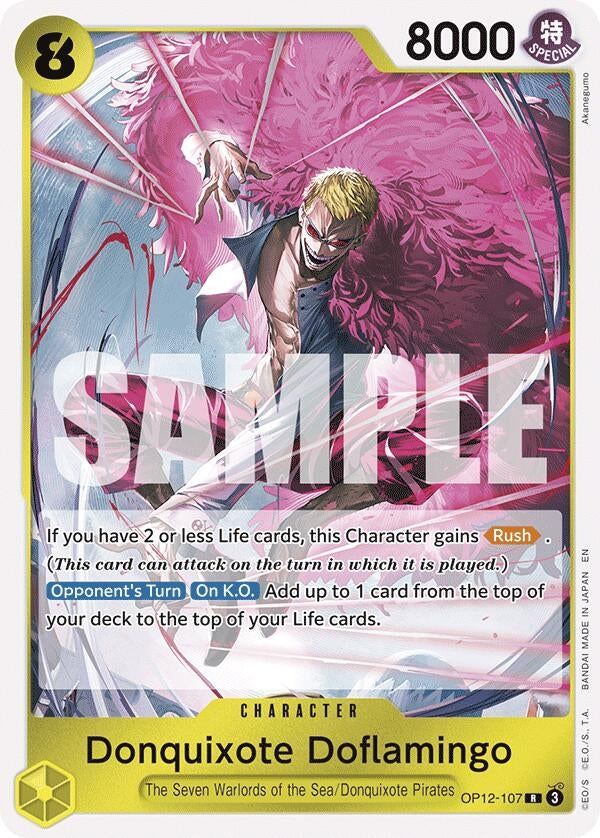 Image for Donquixote Doflamingo (OP12-107) (Legacy of the Master) (OP12) - One Piece Card Game
