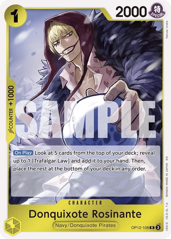 Image for Donquixote Rosinante (108) (OP12-108) (Legacy of the Master) (OP12) - One Piece Card Game