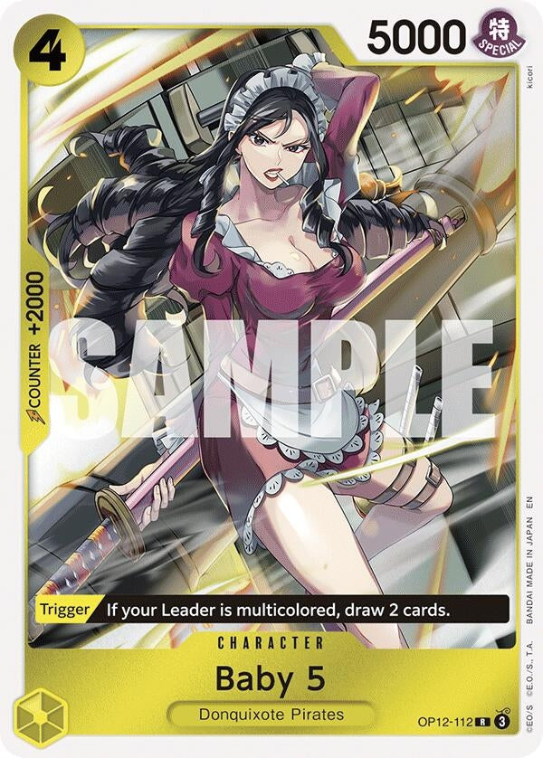 Image for Baby 5 (112) (OP12-112) (Legacy of the Master) (OP12) - One Piece Card Game