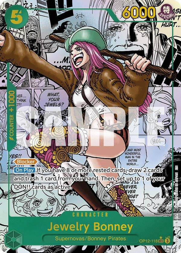 Image for Jewelry Bonney (118) (Manga) (OP12-118) (Legacy of the Master) (OP12) - One Piece Card Game