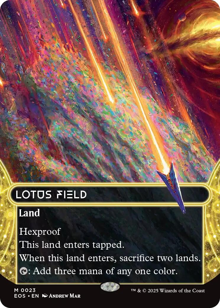 Lotus Field (0023) (Borderless) (23) (Edge of Eternities: Stellar Sights)