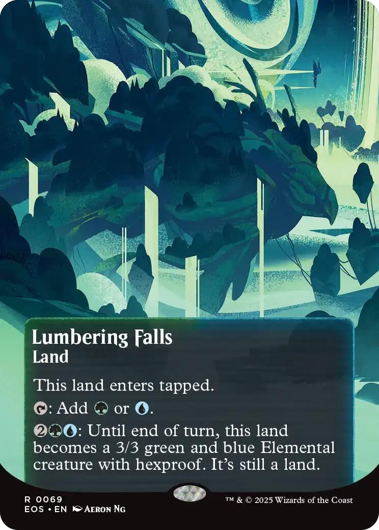 Lumbering Falls (0069) (Borderless) (69) (Edge of Eternities: Stellar Sights)