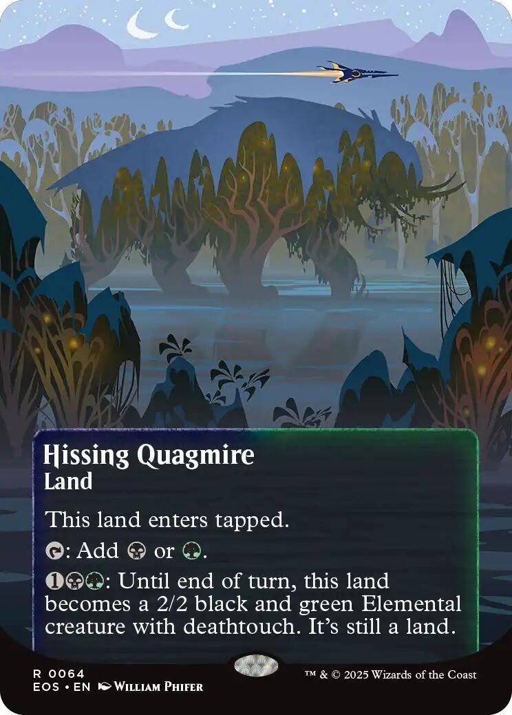 Hissing Quagmire (0064) (Borderless) (64) (Edge of Eternities: Stellar Sights)