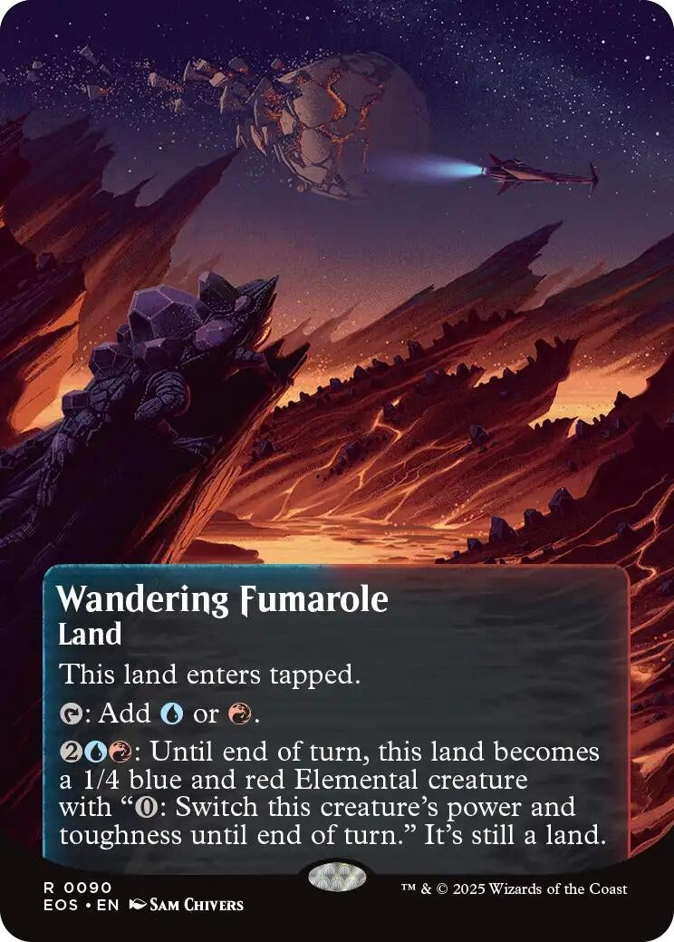 Wandering Fumarole (0090) (Borderless) (90) (Edge of Eternities: Stellar Sights)